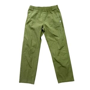 Birdwell Beach Britches Coronado Pant Pull On Army Green 100% Cotton Men’s Small